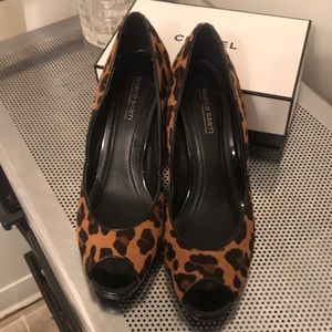Marco Santi Leopard Wedges